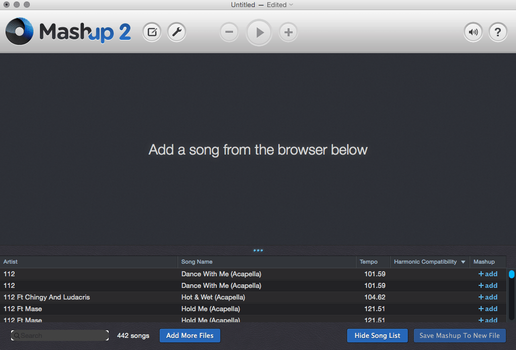 Add your music to Mashup